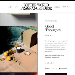 Better World Fragrance House Candle